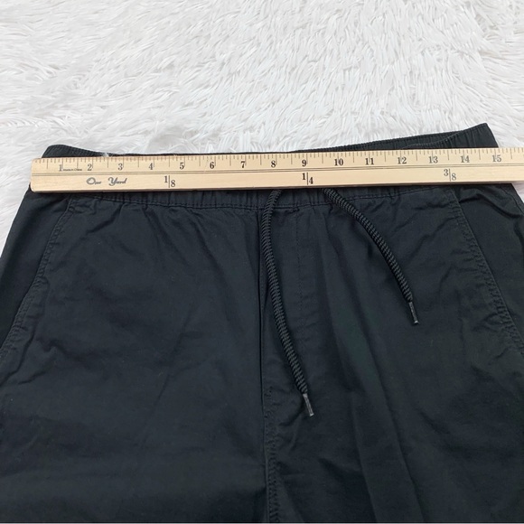 H&M chino joggers pants drawstring waist in black - Picture 7 of 13